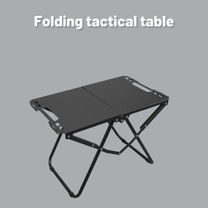 Portable Folding Camping Table Iron Table Black