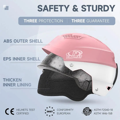 Ski Helmet Goggle Compatible Snowboard Helmet