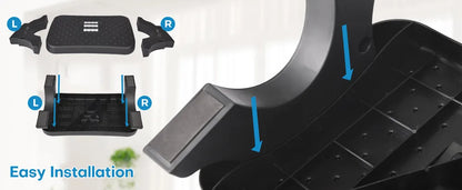 Ergonomic Under Desk Footrest with Massage Rollers