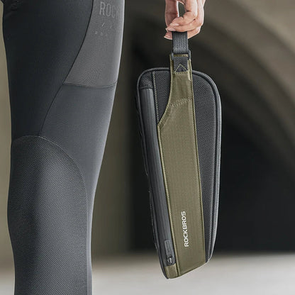 0.65L Ultralight Nylon Bike Top Tube Frame Bag Rainproof Green