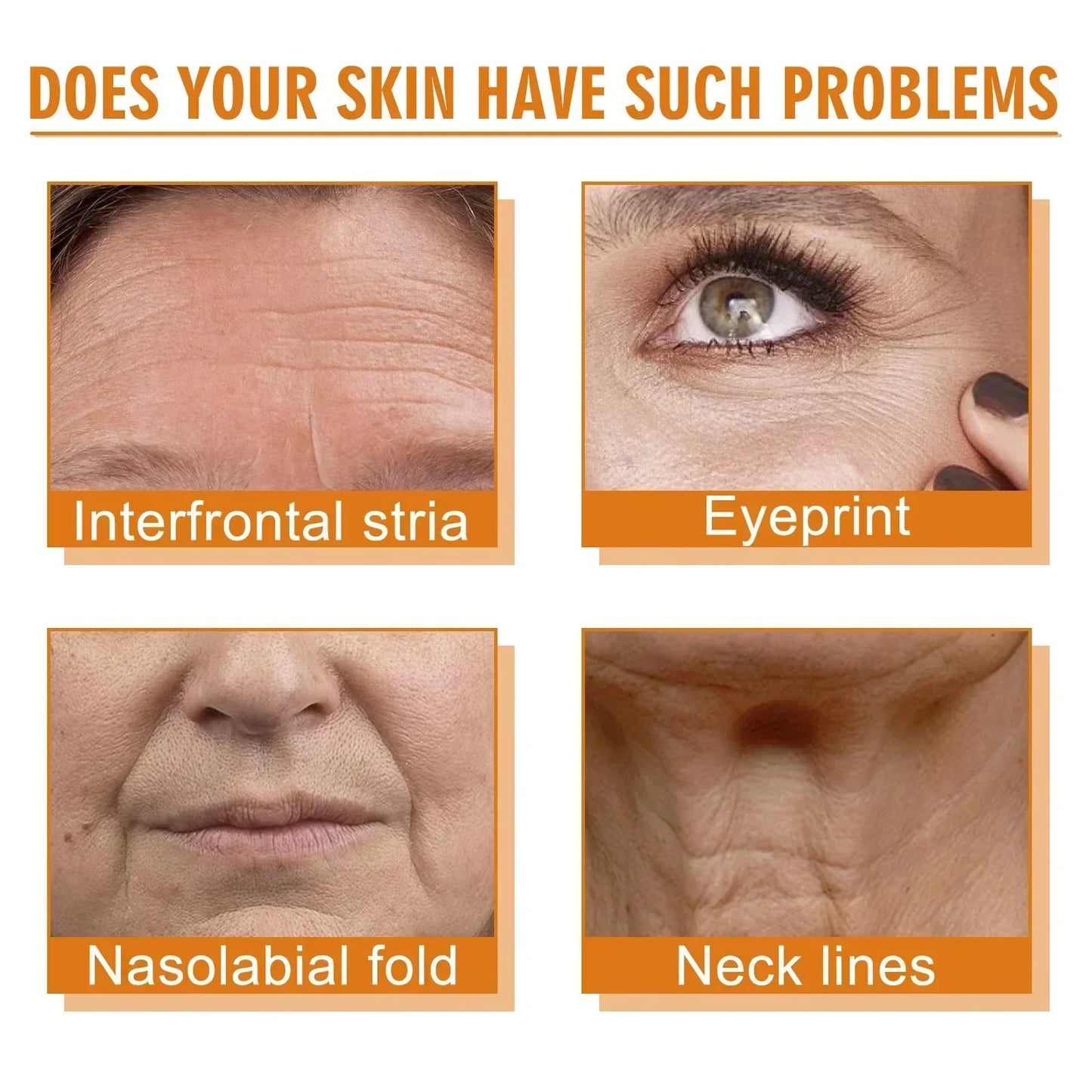 Wrinkle Remover Face Serum - Lifting, Firming, Anti-Aging Essence with Vitamin C