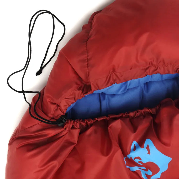 Thickened Sleeping Bag Mommy Style Red
