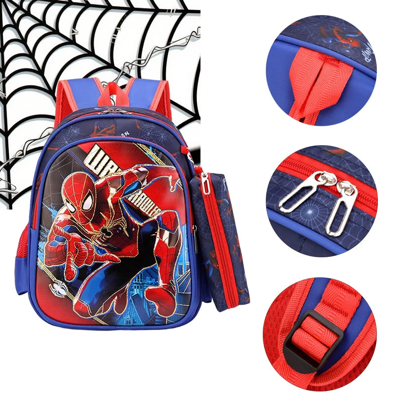 Spider-Man Kids Backpack Large Capacity School Bag