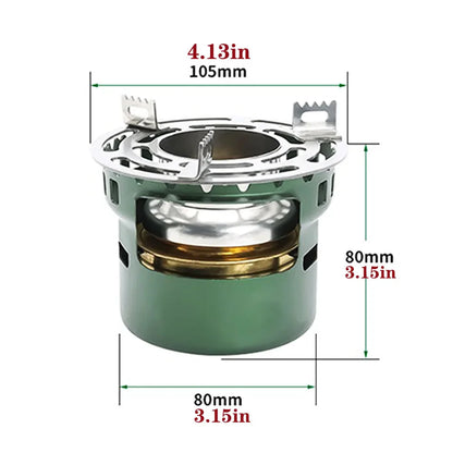 Portable Outdoor Alcohol Stove Green