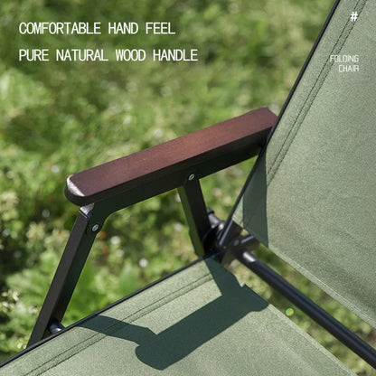 Folding Lounge Camping Chair Kemit Style Green