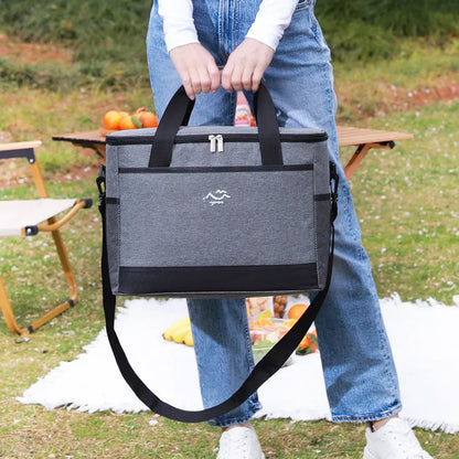 26L Insulated Cooler Bag Camping Dark Gray