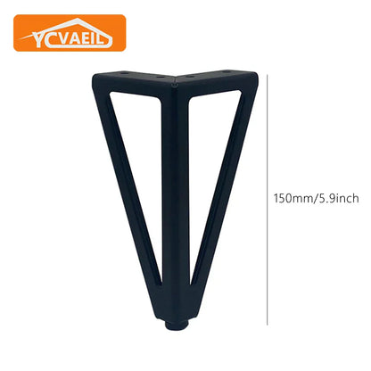 4pcs Height 15cm Legs for Furniture Metal Thickened Iron Sofa TV Cabinet Feet Bathroom Cabinet Bed Coffee Table Replacement Legs