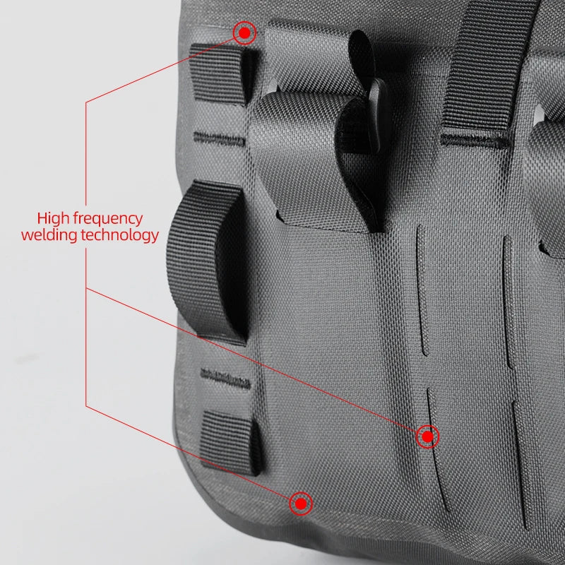 5–6L Waterproof Handlebar Bike Bag Front Frame Trun Grey