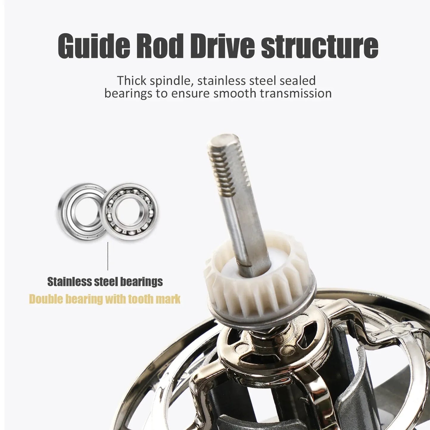 Spinning Fishing Reel 25KG Max Drag 10000 Series Silver