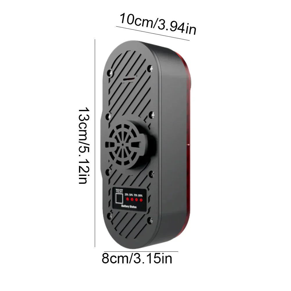 Battery-Powered Rear Cycling Camera with Tail Lamp