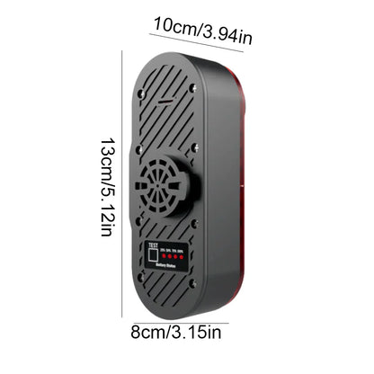 Battery-Powered Rear Cycling Camera with Tail Lamp