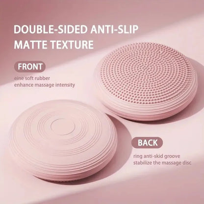 4mm Natural Rubber Flat Balance Yoga Trainer Mat Pink