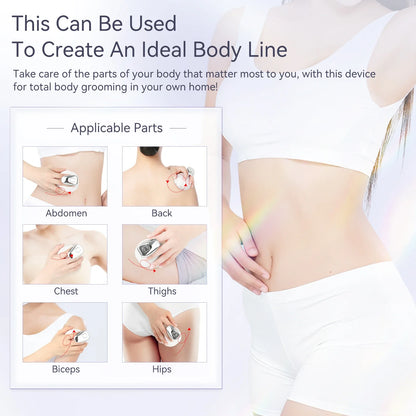 5-in-1 EMS Slimming Machine Ultrasonic Fat Burner And Body Massager White