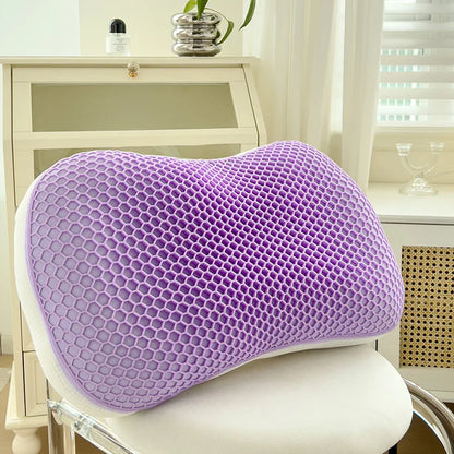 Super Soft Cat Belly Pillow Cervical Support Sleep Aid Cushion Purple