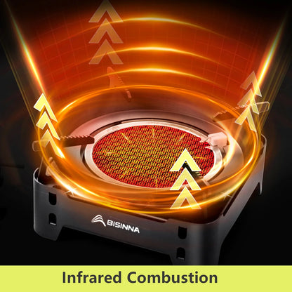 3600W Infrared Camping Gas Stove Black