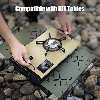 4000W Portable Gas Stove Burner High-Power Khaki
