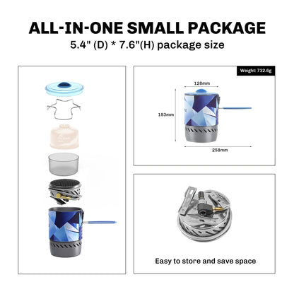 Radiant Stove System Compact Windproof Heat
