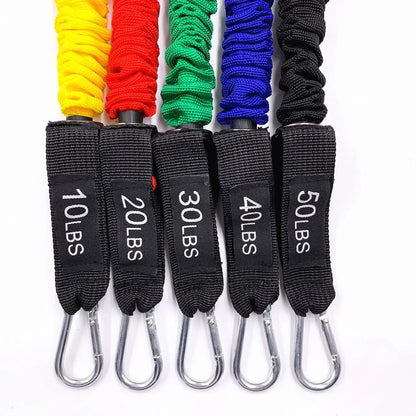 150lbs Resistance Bands Set - 11pc Home Gym Equipment