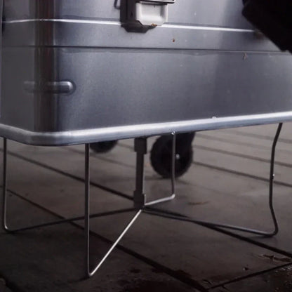 Aluminum Alloy Camping Organizer Box Stand for Outdoor Use
