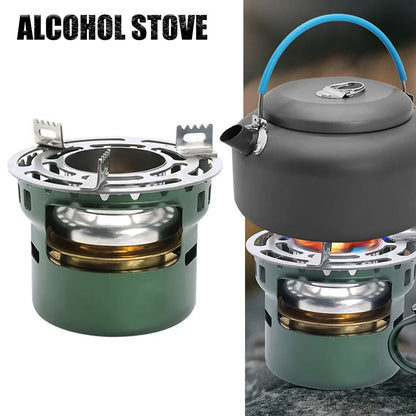 Portable Outdoor Alcohol Stove Green