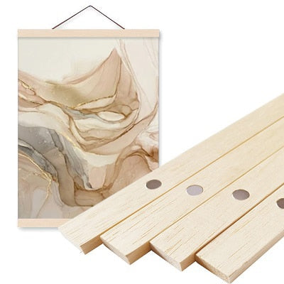 Magnetic Wooden Picture Hanger Frames