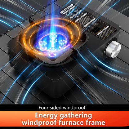 5800W Camping Gas Stove Overvoltage Protection Black