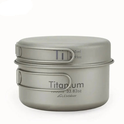 Titanium Pan Bowl Set 1000ml Grey
