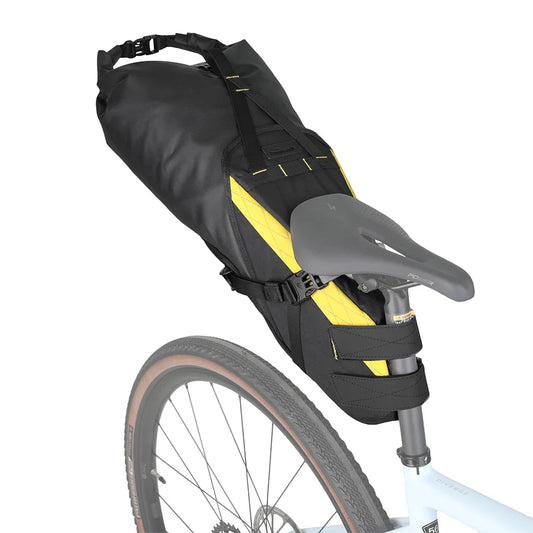 14L Waterproof Bike Saddle Bag Stable Removable Dry Bag Yellow