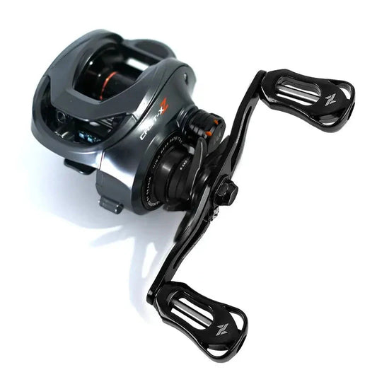 Baitcasting 9KG Drag Reel Dual Bearing System Right Hand Black