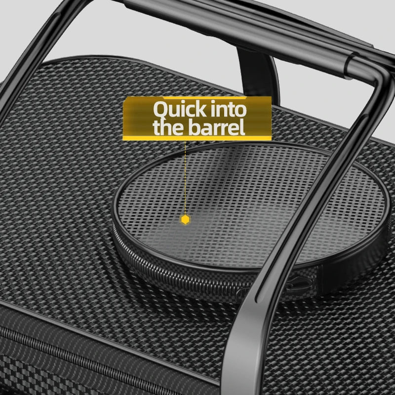 30L Foldable Portable Water Bucket Black