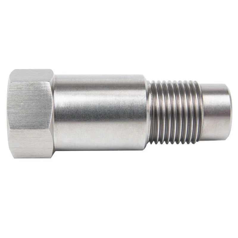 2PCS O2 Sensor Spacer Adapter–M18x1.5 Catalyst CEL Fix Silver