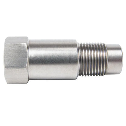 2PCS O2 Sensor Spacer Adapter–M18x1.5 Catalyst CEL Fix Silver