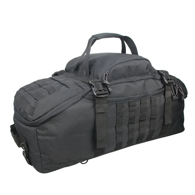 Tactical Molle Sport Travel Duffel Bag Black