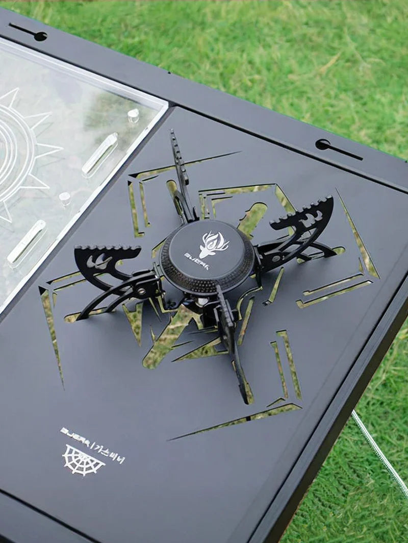 Folding 3800W UFO Camping Stove Black