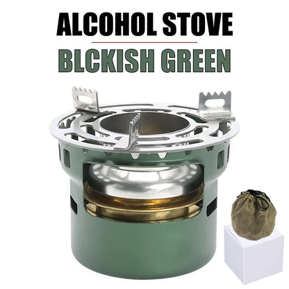 Portable Outdoor Alcohol Stove Green