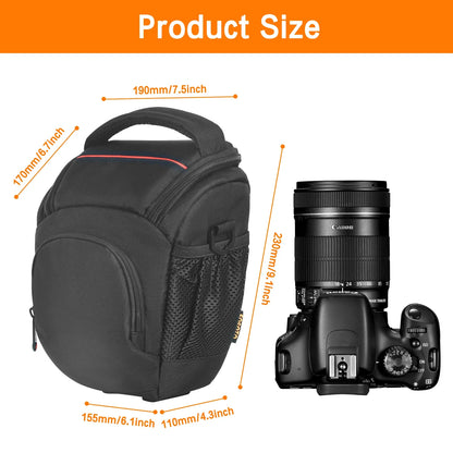 DSLR Camera Shoulder Bag Crossbody Black
