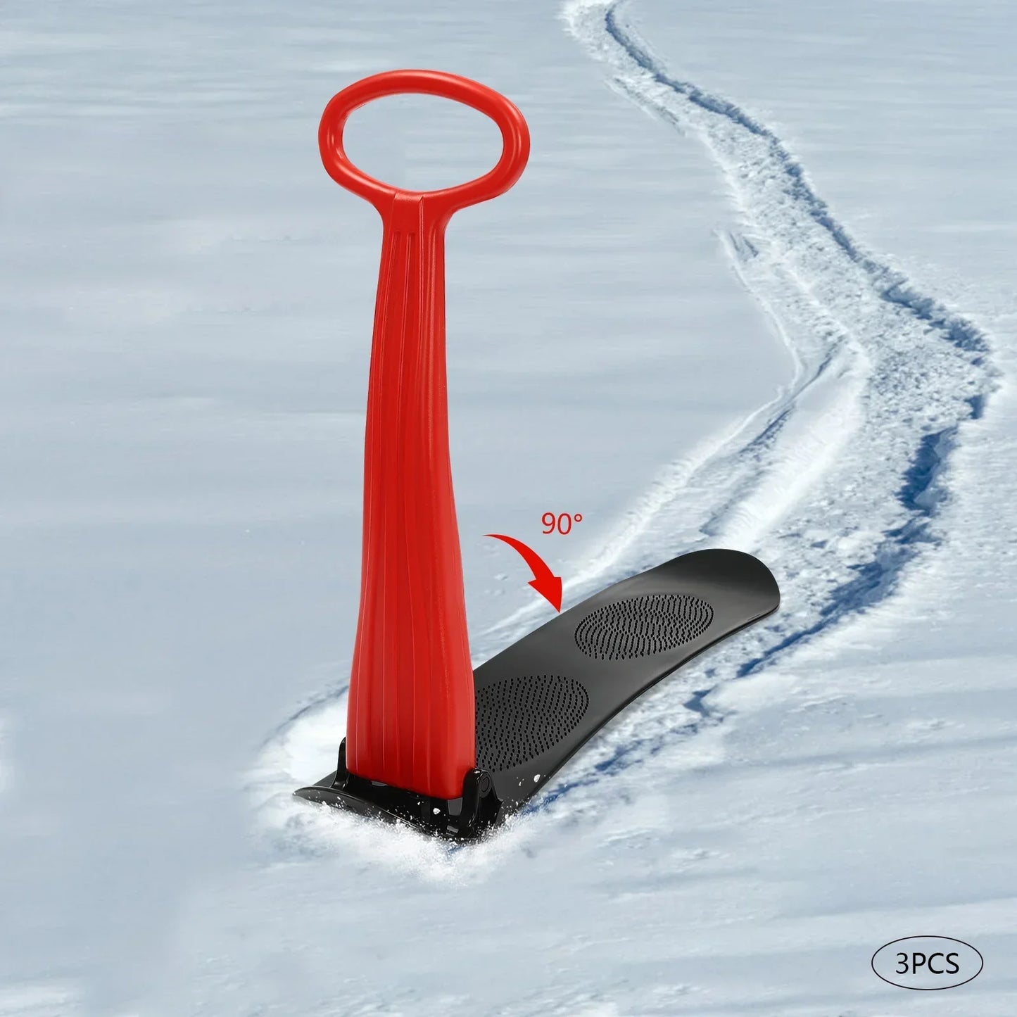 3-Piece Fold-Up Snow Scooter Set for Outdoor Activities