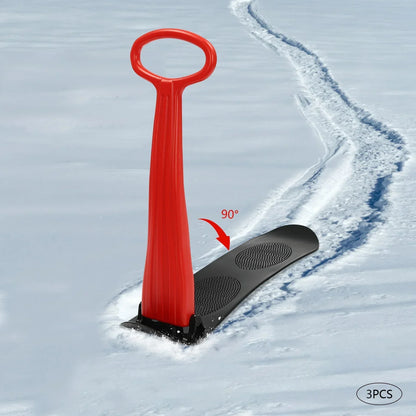 3-Piece Fold-Up Snow Scooter Set for Outdoor Activities