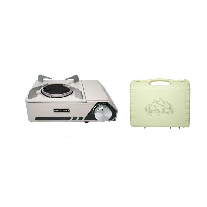 Infrared Camping Stove –Gas Burner with Carry Box White