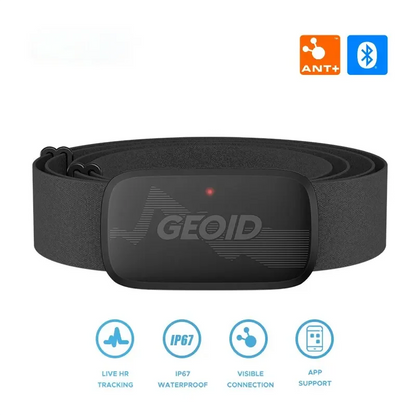 Heart Rate Monitor Chest Strap Bluetooth 4.2 And ANT+ ECG Sensor Black
