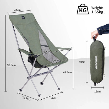 Ultralight Folding Camping Chair Widened Green