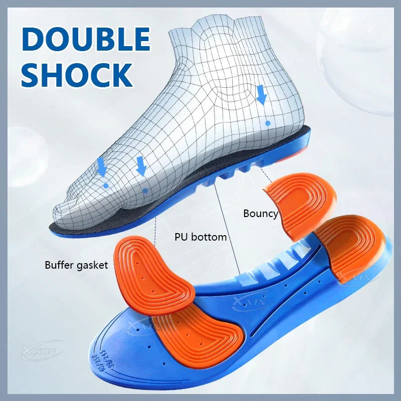Sports Elastic memory Shoe Silicone Gel