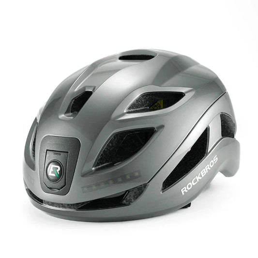 Rechargeable LED Cycling Helmet with Type-C Charging Grey