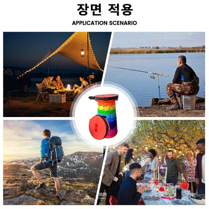 Adjustable Folding Telescopic Stool for Outdoor Travel and Fishing