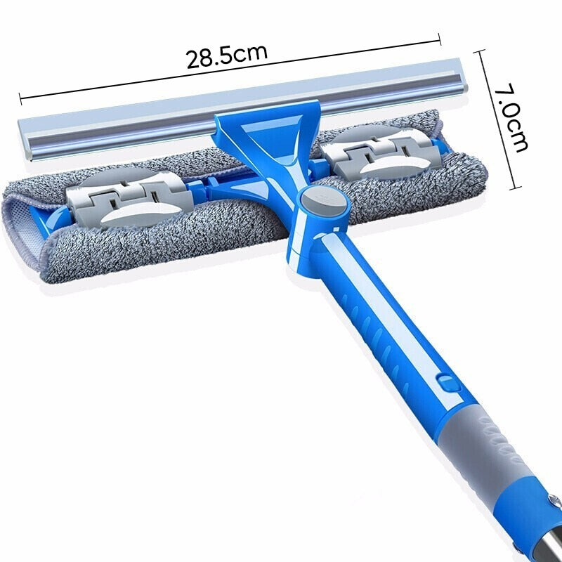 Cleaning Tool Double-sided Telescopic Rod Window Cleaner Mop