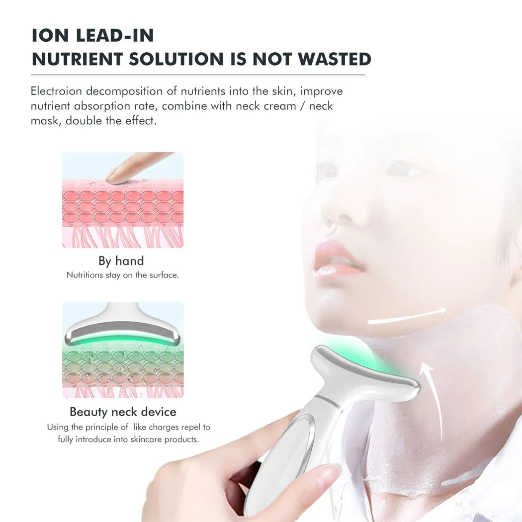Ultrasonic Skin Scrubber, EMS Massager, LED Light Therapy Beauty - Illuminate, Lift, and Rejuvenate Your Skin