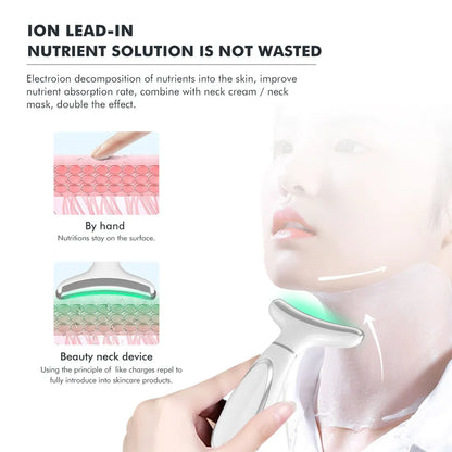 Ultrasonic Skin Scrubber, EMS Massager, LED Light Therapy Beauty - Illuminate, Lift, and Rejuvenate Your Skin