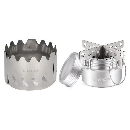 Alcohol Stove Set with Windshield Silver