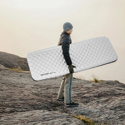 Inflatable Pad 6.5 R-Value Thermal Air Mattress White