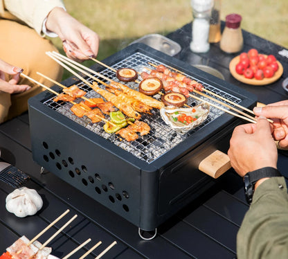 Multi-Functional Camping Stove Grill Black